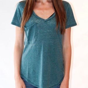 Z Supply Teal Pocket Tee